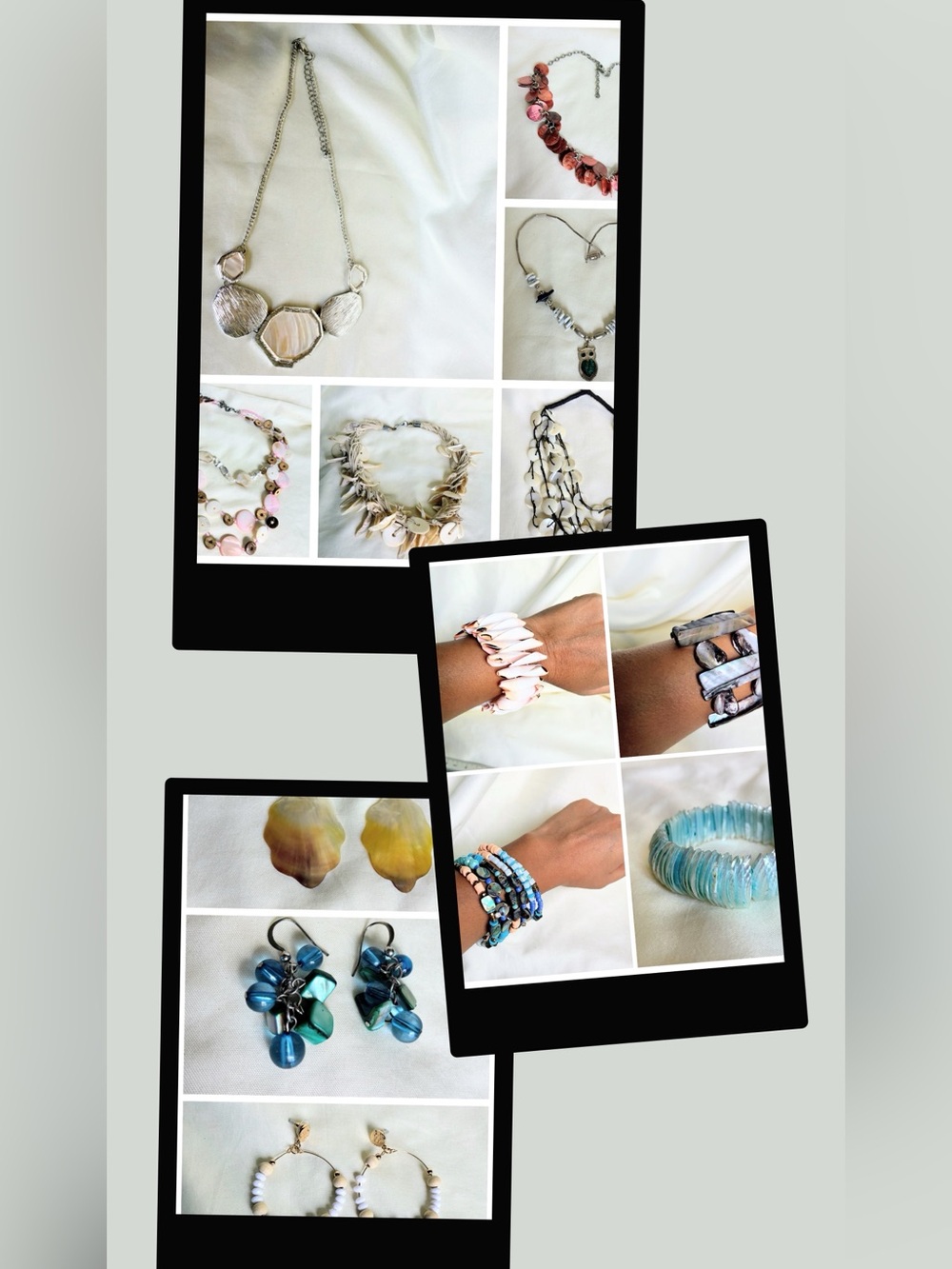 Multi-colored shell jewelry bundle #beachyvibes #coastal